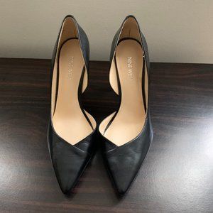 Pointed Black Toe Pumps D'Orsay Nine West Heels